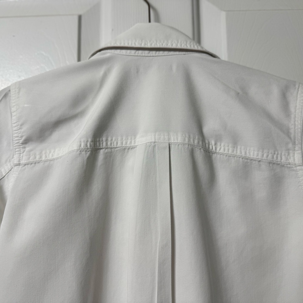 Madewell shirt XXS white button front collar pocket each breast long sleeve NWOT - Picture 11 of 13